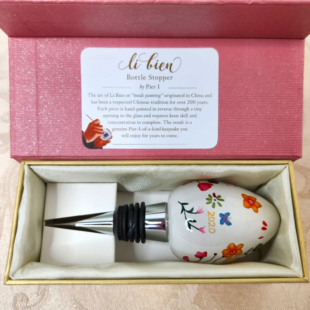 Pier 1 Li Bien Bottle Wine Stopper Egg Easter 2020 NWT